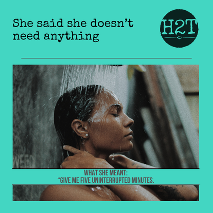 Give her time to breathe