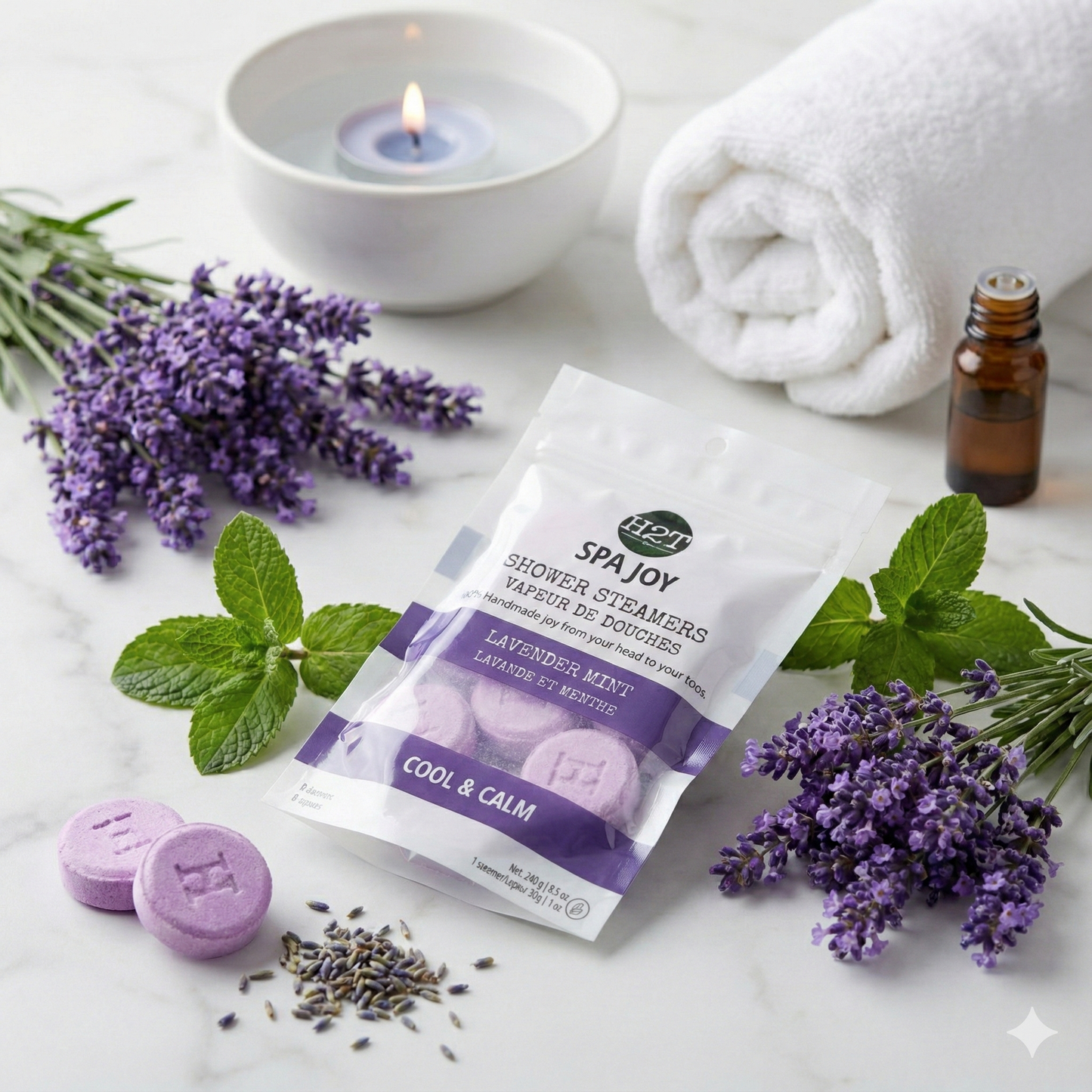 Lavender Mint Spa Joy Shower Steamers